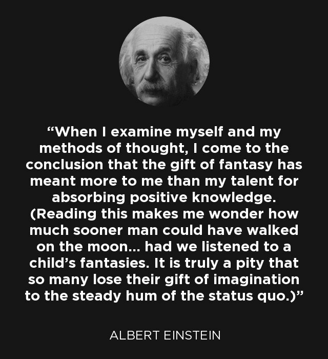 Albert Einstein Moon Quote (Image)