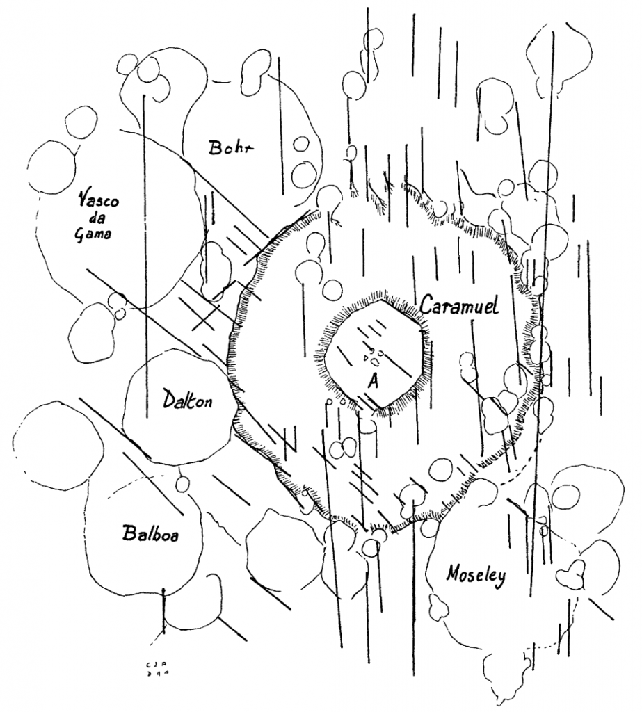 Caramuel Crater Map (Drawing)
