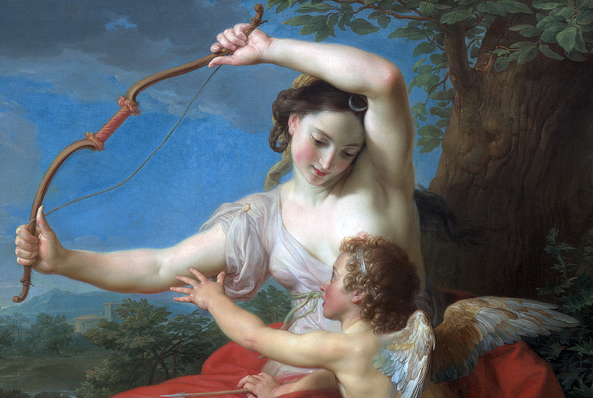 Diana and Cupid - Pompeo Batoni (Image Detail)