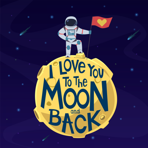 I Love You To The Moon And Back (Image)
